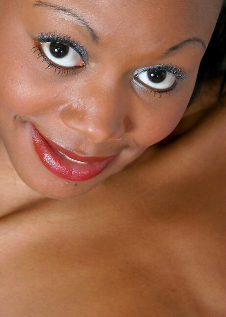 Excellent young Karis in hot panties reveals her butt and bald pussy 